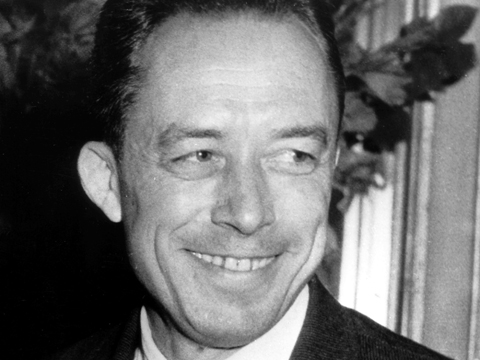 Der Schriftsteller, Philosoph, und Freidenker Albert Camus