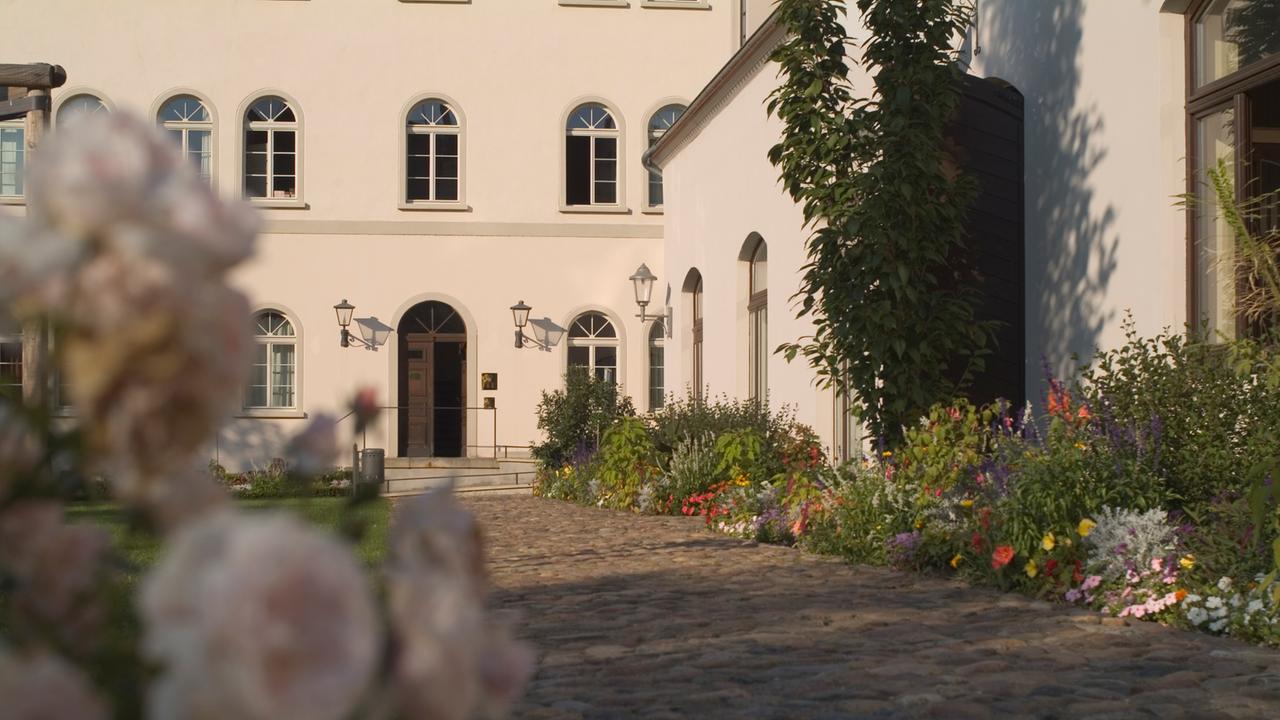 Blick auf das Mendelssohn-Haus und Gartenhaus in Leipzig.