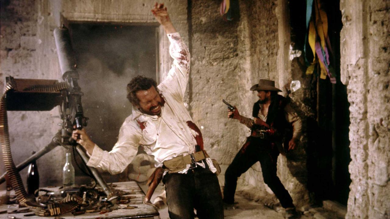 Blutrot: In Peckinpahs "The wild bunch" wird gerne mal geschossen
