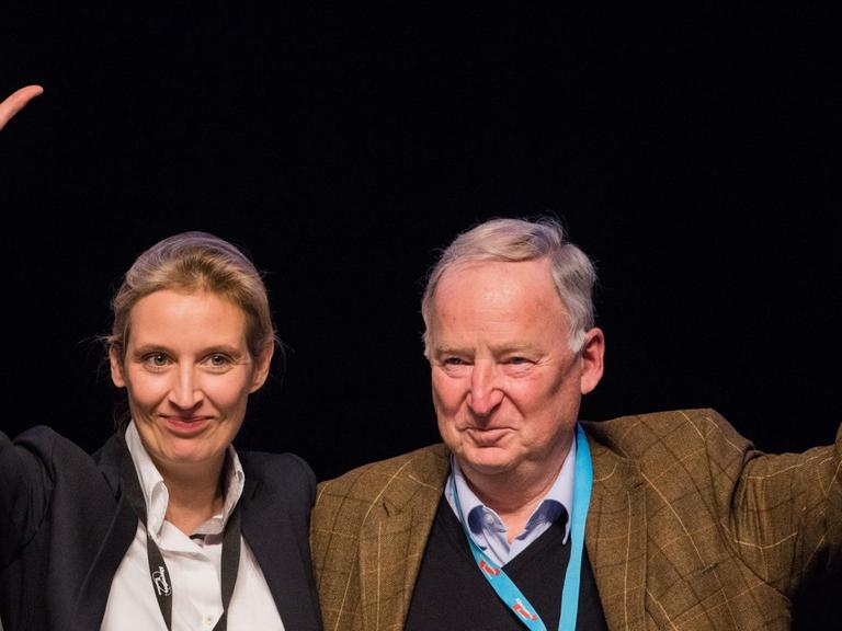 Alice Weidel und Alexander Gauland, das Spitzenduo der AfD für den Bundestagswahlkampf.