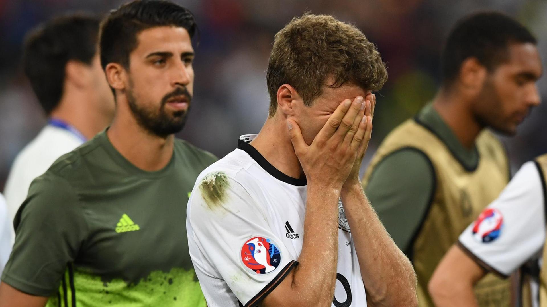 Deutschland verliert im Fußball-EM-Halbfinale gegen Frankreich (7.7.2016).