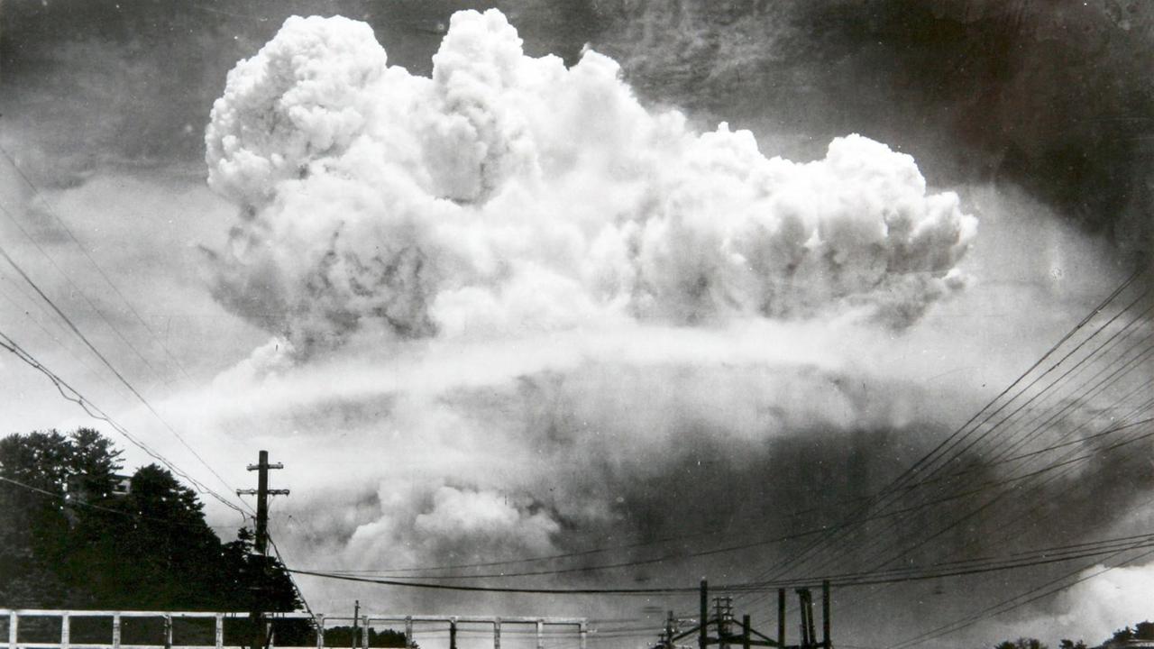 Bild des Atompilzes vom 9. August 1945 in der Stadt Nagasaki