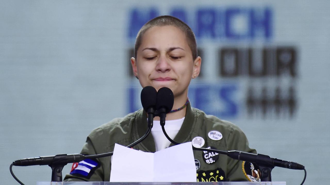 Emma González, Schülerin an der Stoneman Douglas High School, bei ihrer Rede auf dem "March For Our Lives" in Washington am 24. März 2018