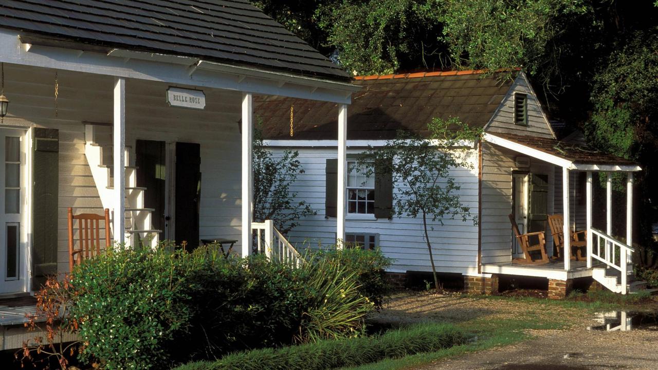 Eine ehemalige Sklaven-Hütten in Louisiana