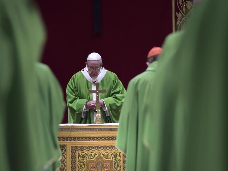 Papst Franziskus auf dem Anti-Missbrauchsgipfel im Vatikan am 24. Februar 2019.