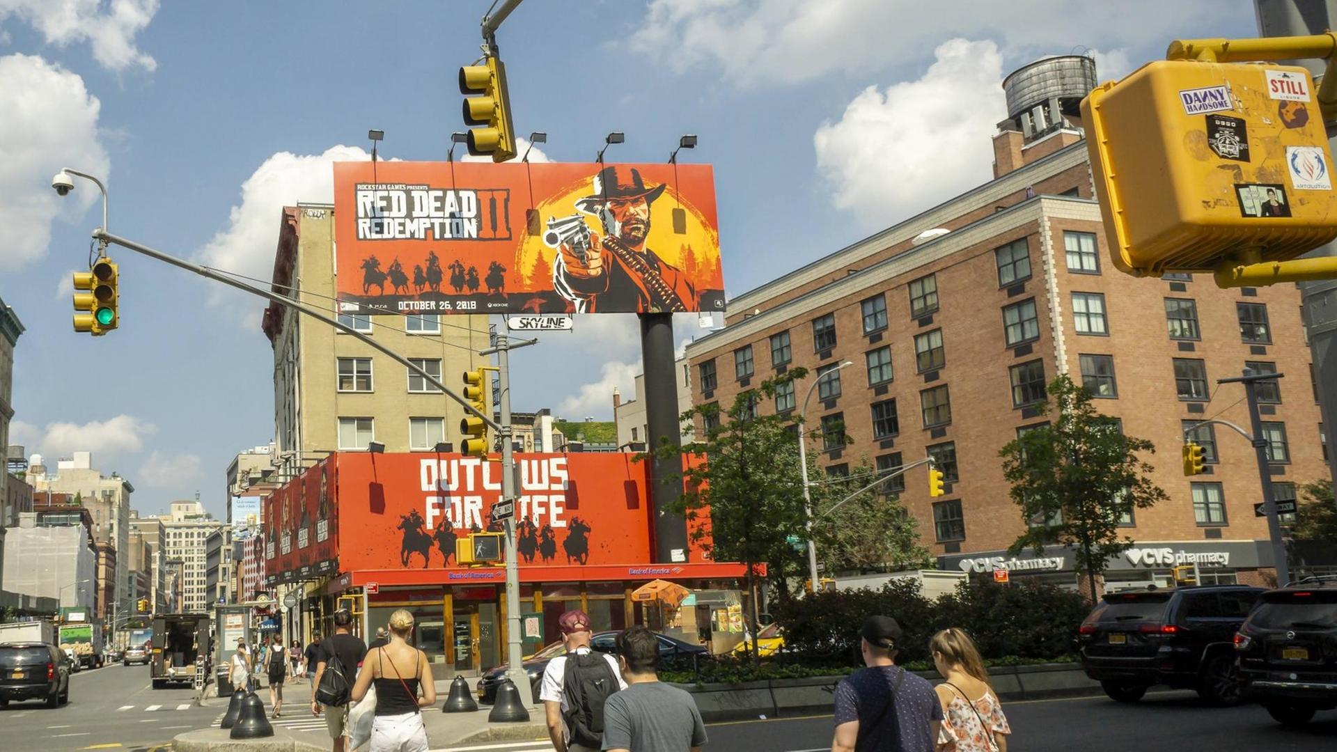 Red Dead Redemption II Werbung in New York