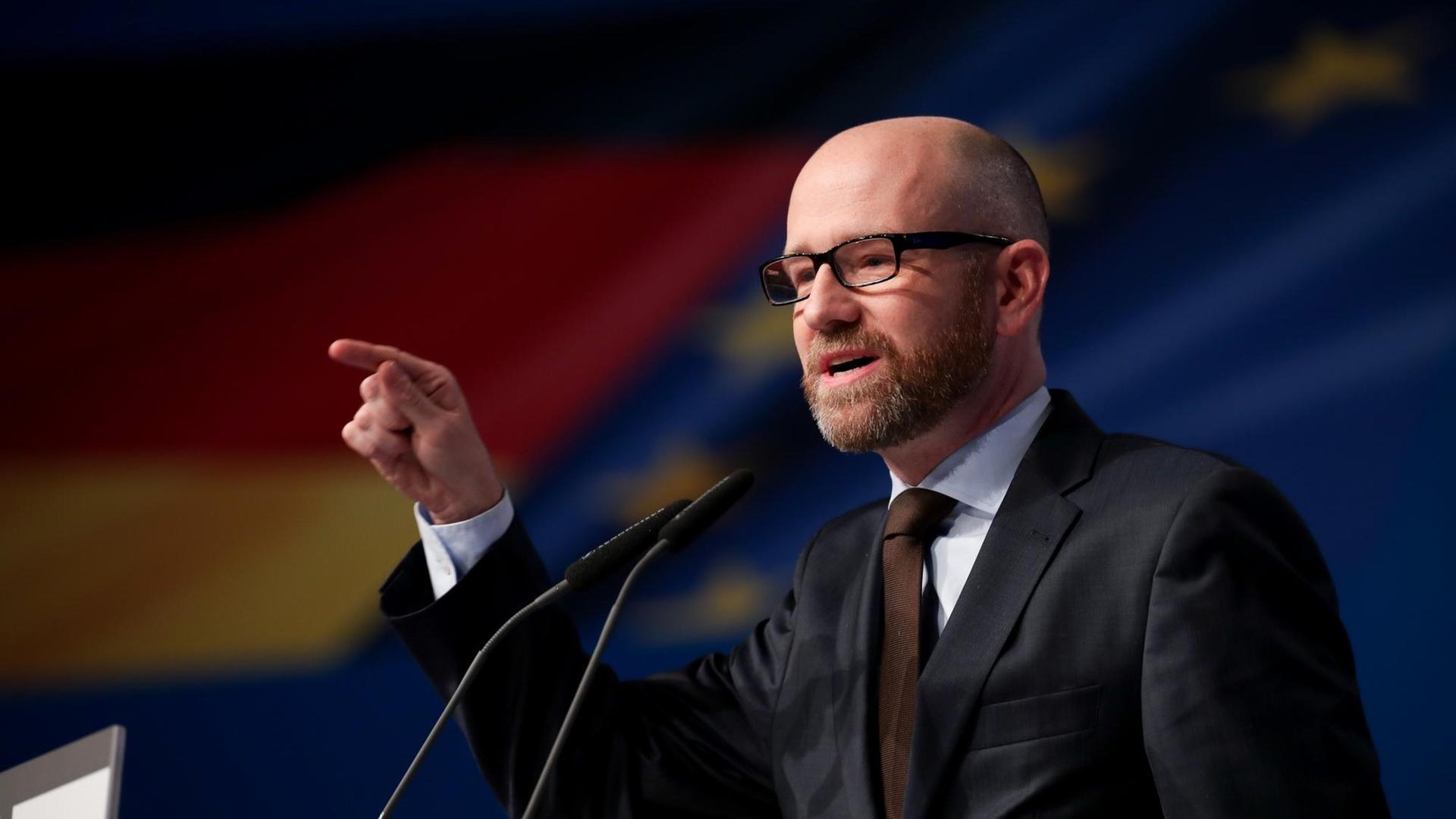 CDU-Generalsekretär Peter Tauber spricht beim Bundesparteitag der CDU in Essen.