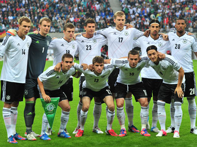 Die DFB-Elf vor dem Länderspiel gegen Israel in Leipzig