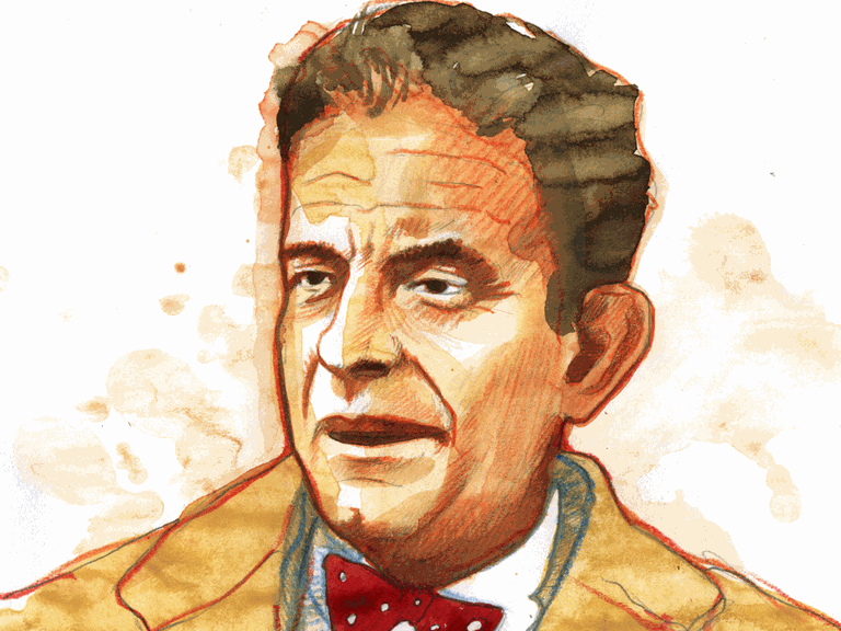 Porträt des französischen Psychiaters und Psychoanalytikers Jacques Lacan (1901-1981)