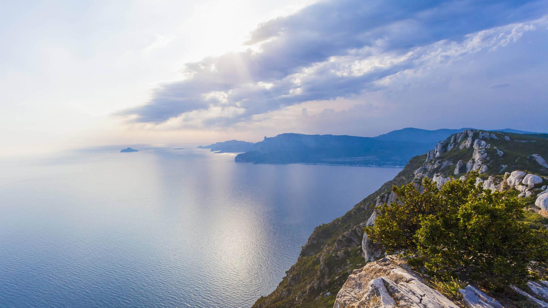 Die französische Küste an der Cote D´Azur.