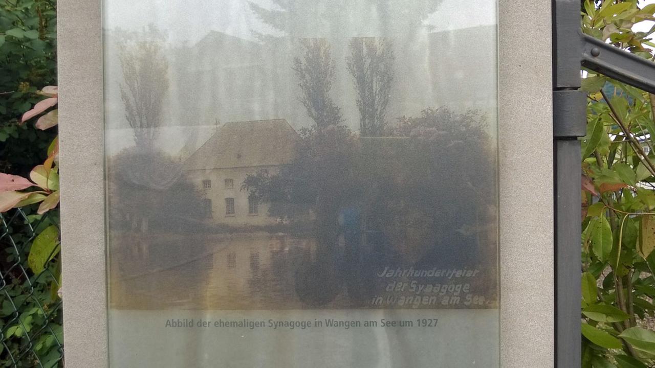 Abbild der ehemaligen Synagoge in Wangen am See um 1927