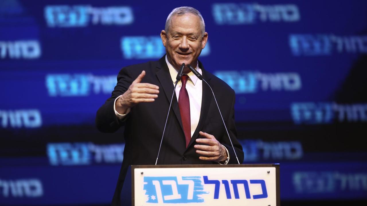 Benny Gantz, Kandidat des israelischen Oppositionsbündnis Blau-Weiß