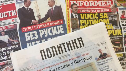 Serbische Tageszeitungen