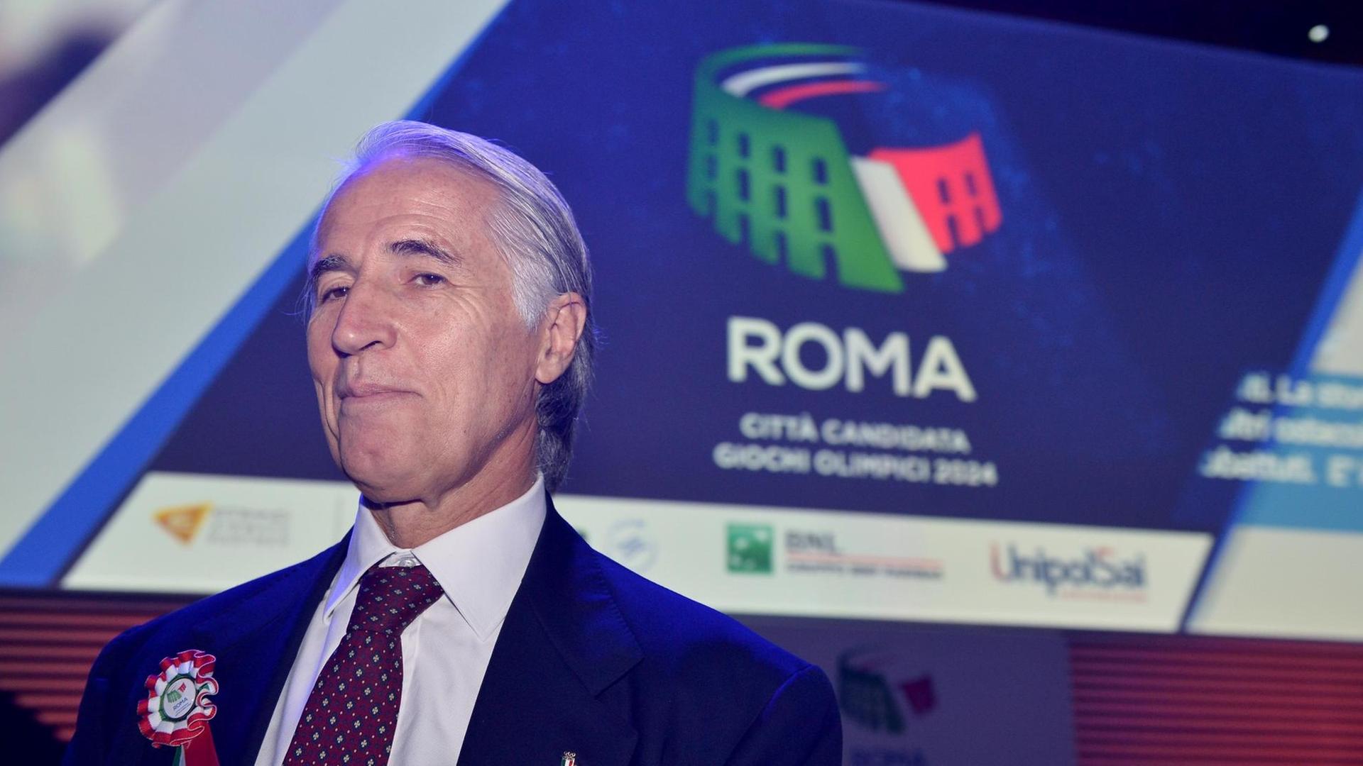 Giovanni Malago, Präsident des Italienischen Olympischen Komitees, wollte die Olympischen Spiele 2024 nach Rom holen.