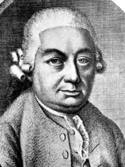 Der zweite Sohn und Schüler von Johann Sebastian Bach, der Komponist Carl Philipp Emanuel Bach, in einer zeitgenössischen Darstellung.