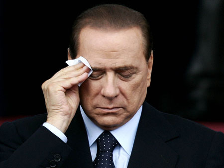 Silvio Berlusconi in Bedrängnis