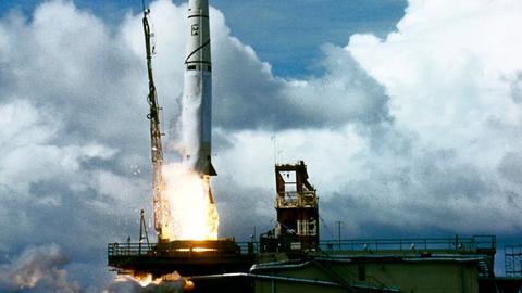 Start einer Thor-Able-Rakete im Jahr 1959