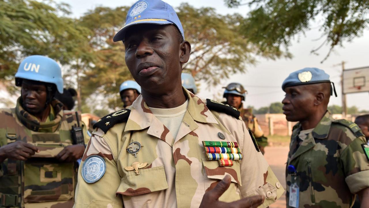 General Balla Keita aus dem Senegal ist Oberkommandierender der Minusca-Blauhelm-Mission in der Zentralafrikanischen Republik