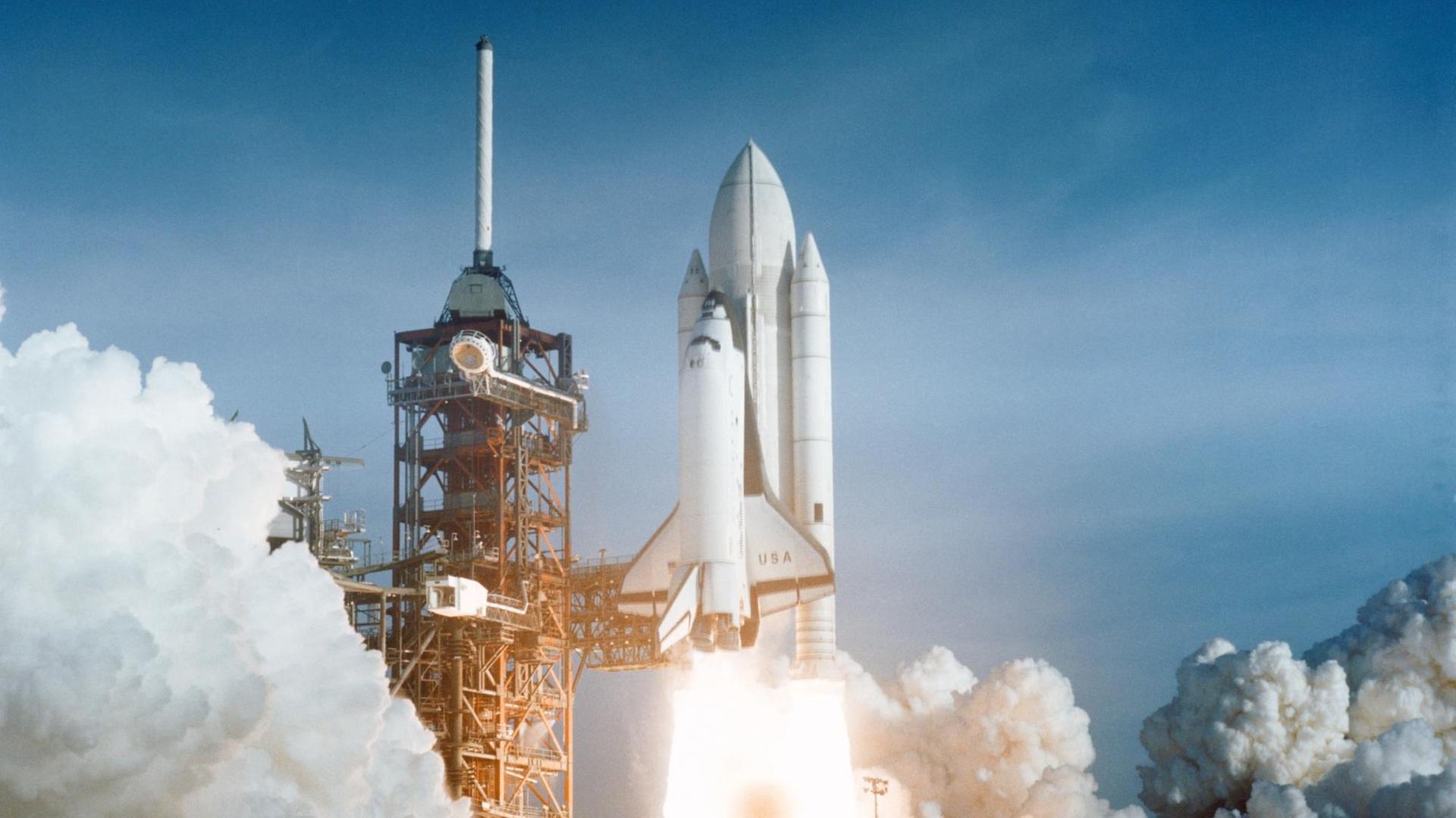 Die Raumfähre Columbia war am 12. April 1981 als erster Shuttle ins All gestartet Die Raumfähre Columbia war am 12. April 1981 als erster Shuttle ins All gestartet