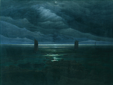 Meeresufer im Mondschein, Caspar David Friedrich