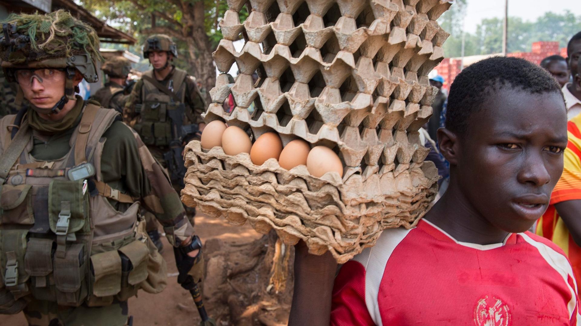 Alltag in Bangui - mit französischem Militär