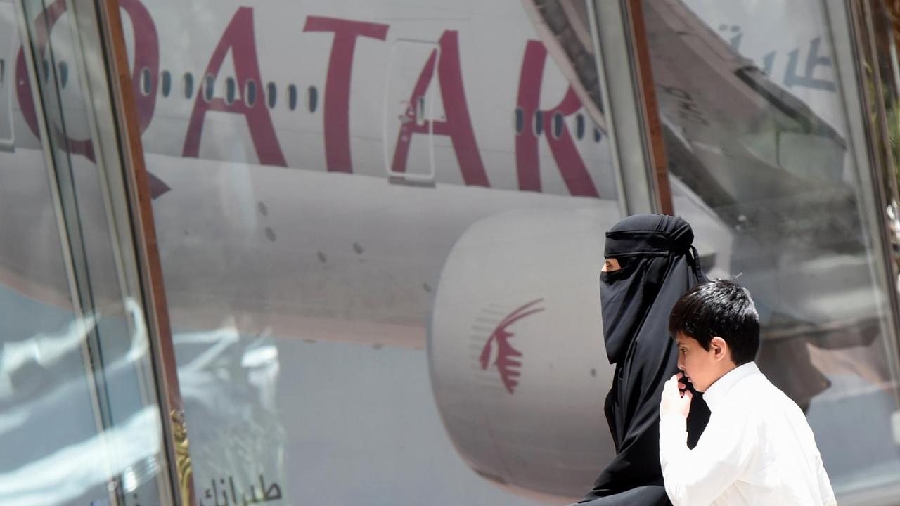 Der Flugverkehr ins arabische Emirat Katar ist gestoppt worden (6.6.2017).