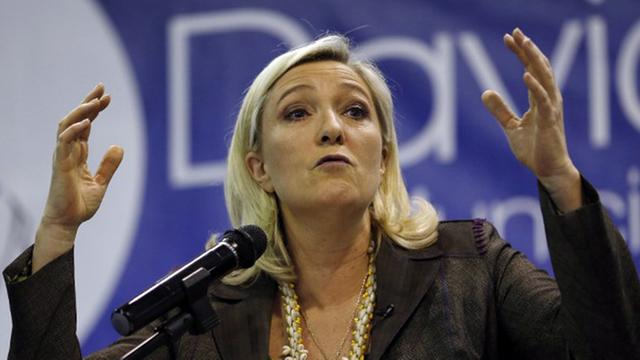 Marine Le Pen bei einer Parteiveranstaltung des Front National