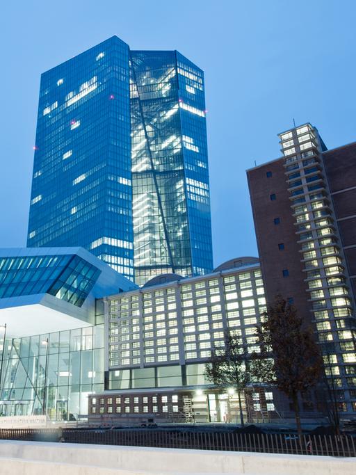 Sitz der Europäischen Zentralbank (EZB) in Frankfurt am Main