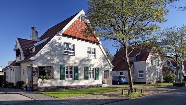 Die Siedlung Teutoburgiao in Herne, Nordrhein-Westfalen.