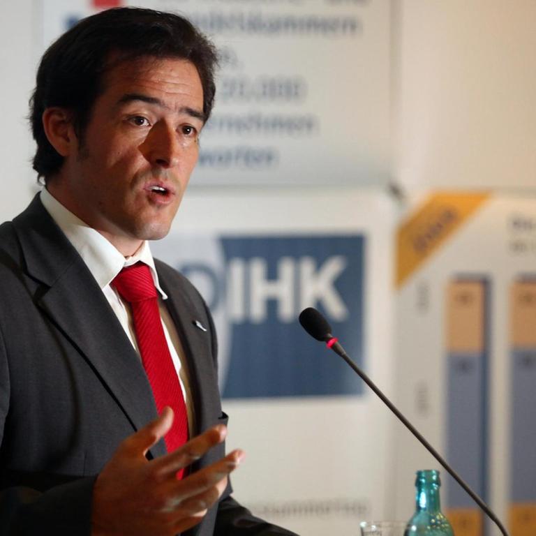 Der stellvertretende Hauptgeschäftsführer des Deutschen Industrie- und Handelskammertages (DIHK), Volker Treier