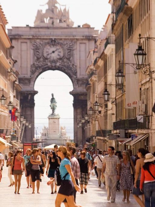Lissabons Einkaufsstrasse Rua Auguasta
