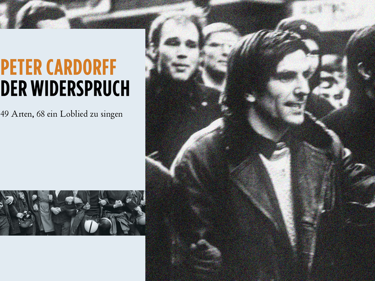Peter Cardorffs "Der Widerspruch". Im Hintergrund zu sehen: Rudi Dutschke bei einer Demonstration