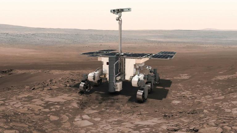 Der ExoMars-Rover der ESA wird sich frühestens 2022 auf den Weg zum roten Planeten machen
