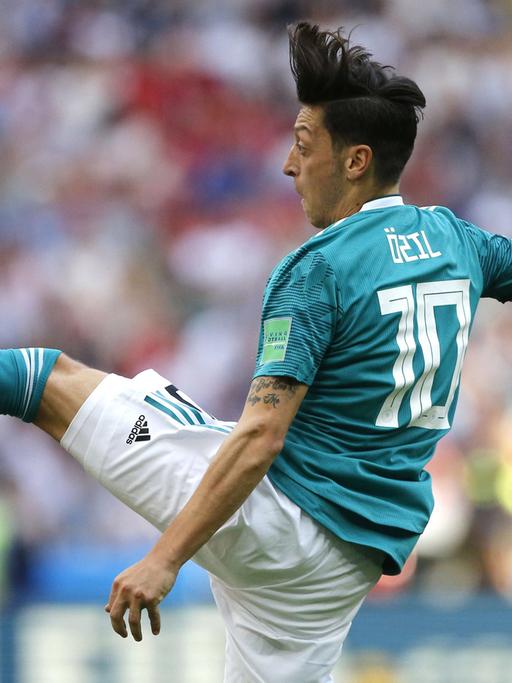 War das sein letztes Länderspiel für den DFB? Mesut Özil beim deutschen WM-Spiel am 27. Juni 2018 in Kasan gegen Südkorea (0:2)