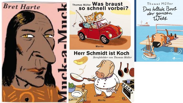Mehrere Illustrationen von Thomas M. Müller