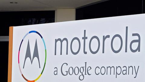 Firmenschild von Motorola