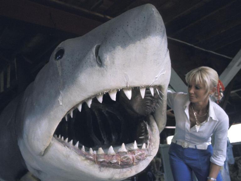 Ein weisser Hai aus Kunststoff diente als Attrappe für Stephen Spielbergs Film "Der Weisse Hai".