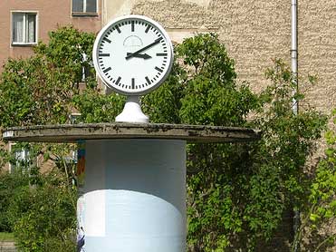 Litfasssäule in Eisenhüttenstadt