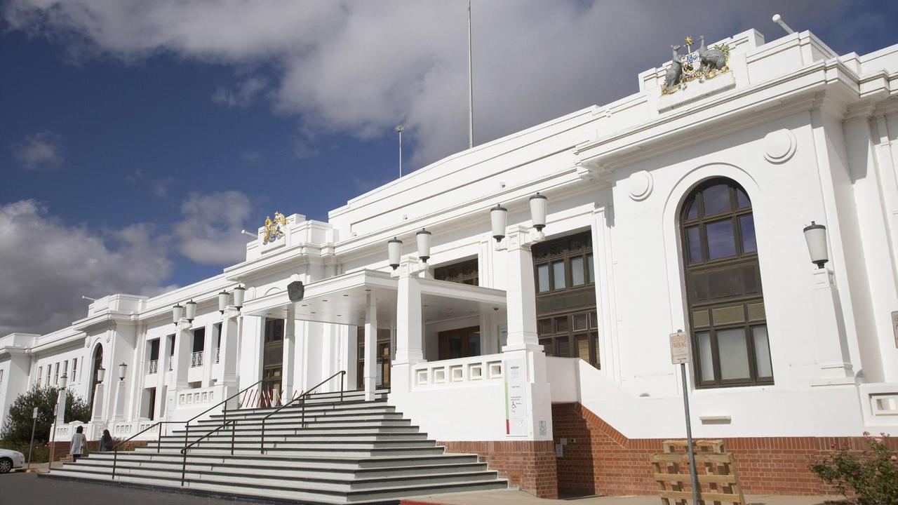 Das Parlamentsgebäude im Regierungsviertel der australischen Hauptstadt Canberra.