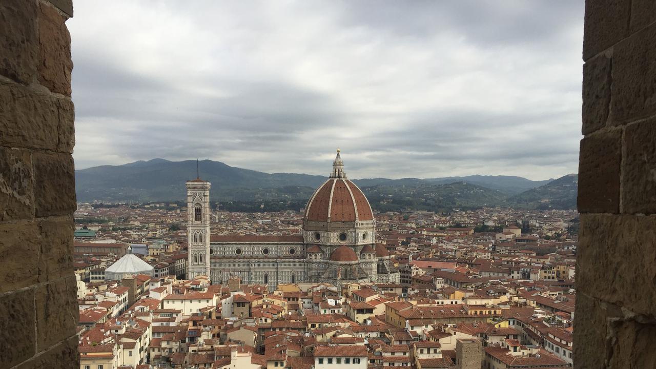 Blick auf Florenz. 
