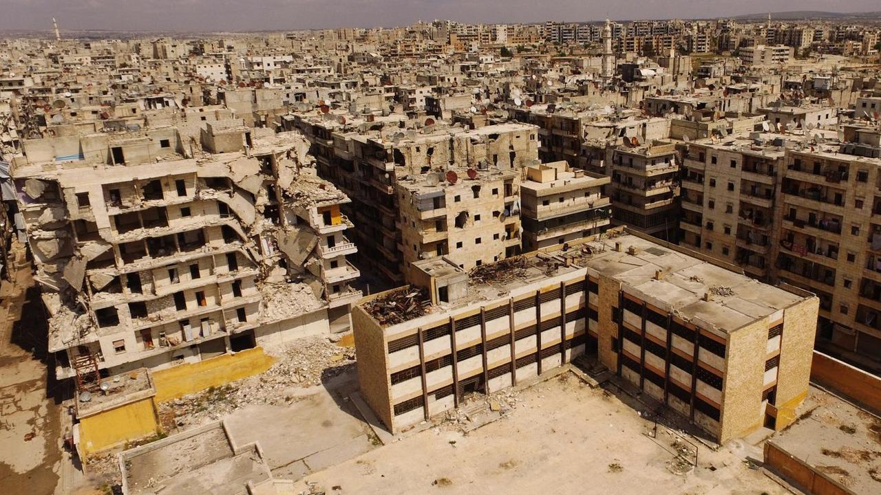 Ein Bild aus Aleppo vom 13. April 2016 zeigt die Zerstörung der Stadt