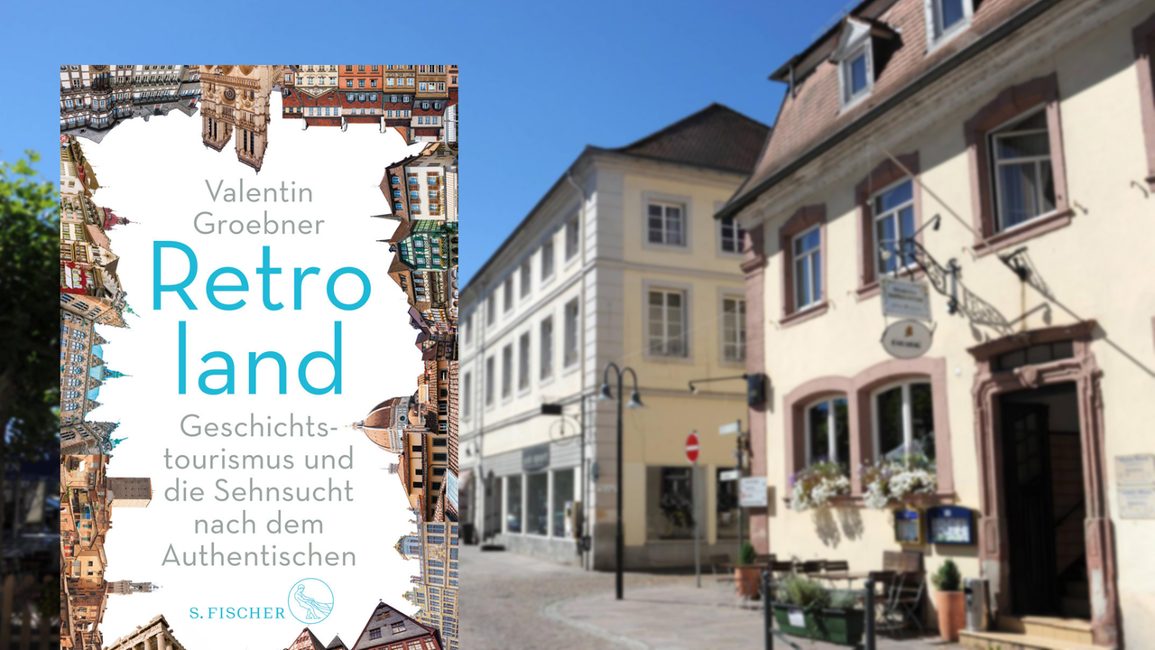 Cover von Valentin Groebner: "Retroland", im Hintergrund ist ein deutsches Gasthaus zu sehen