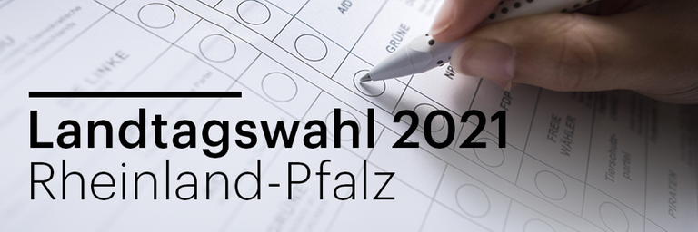 Grafik zeigt Stimmzettel zur Landtagswahl 2021 in Rheinland-Pfalz