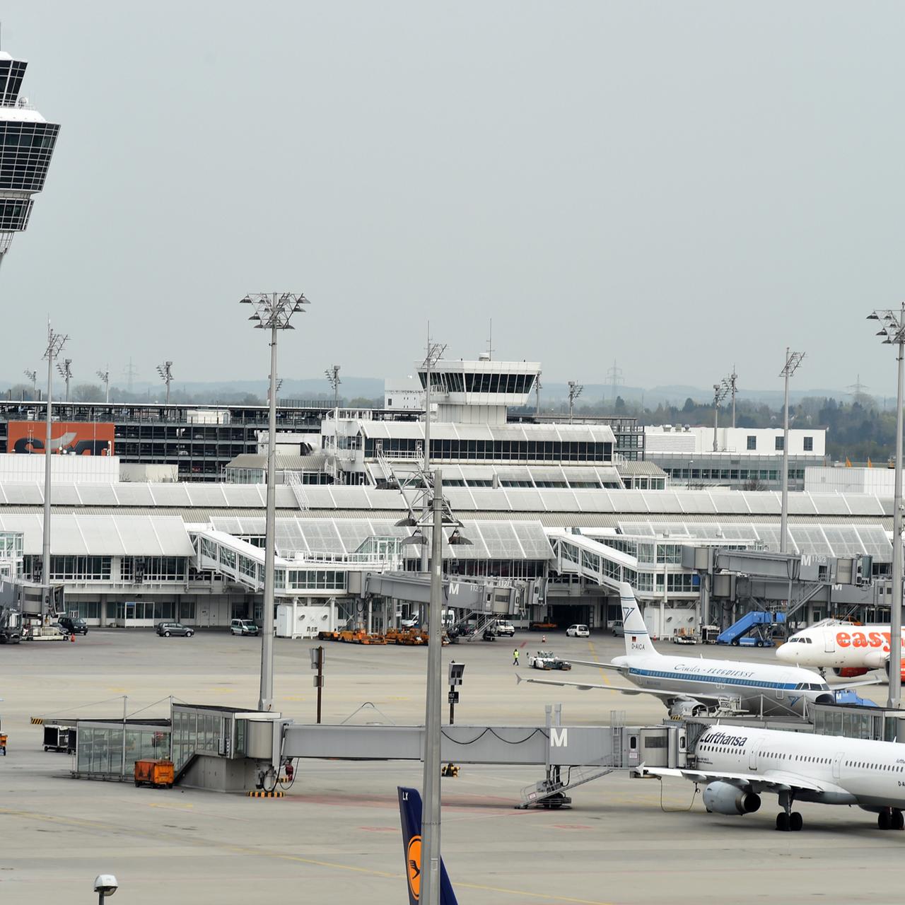 Der Flughafen München - hier: im April 2014.