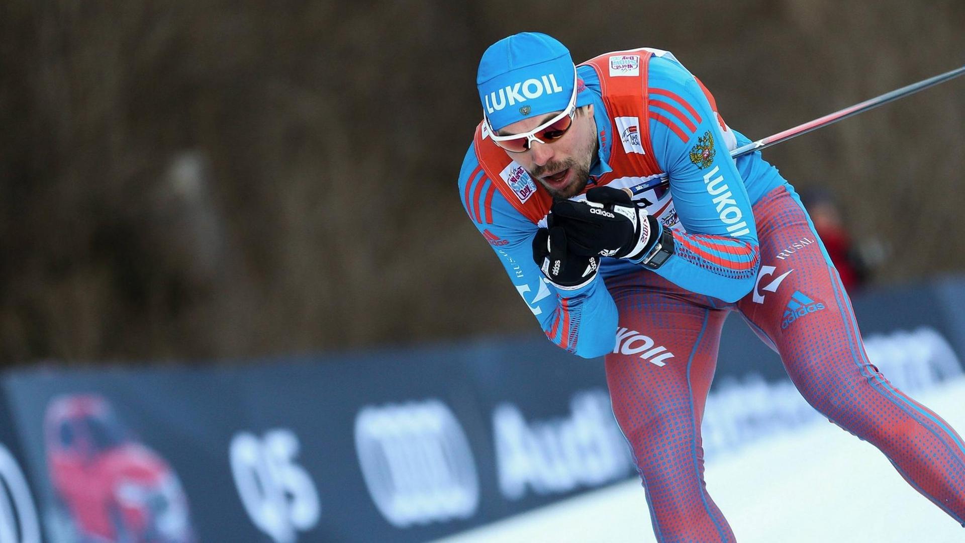 Der russische Skilangläufer Sergey Ustiugov.
