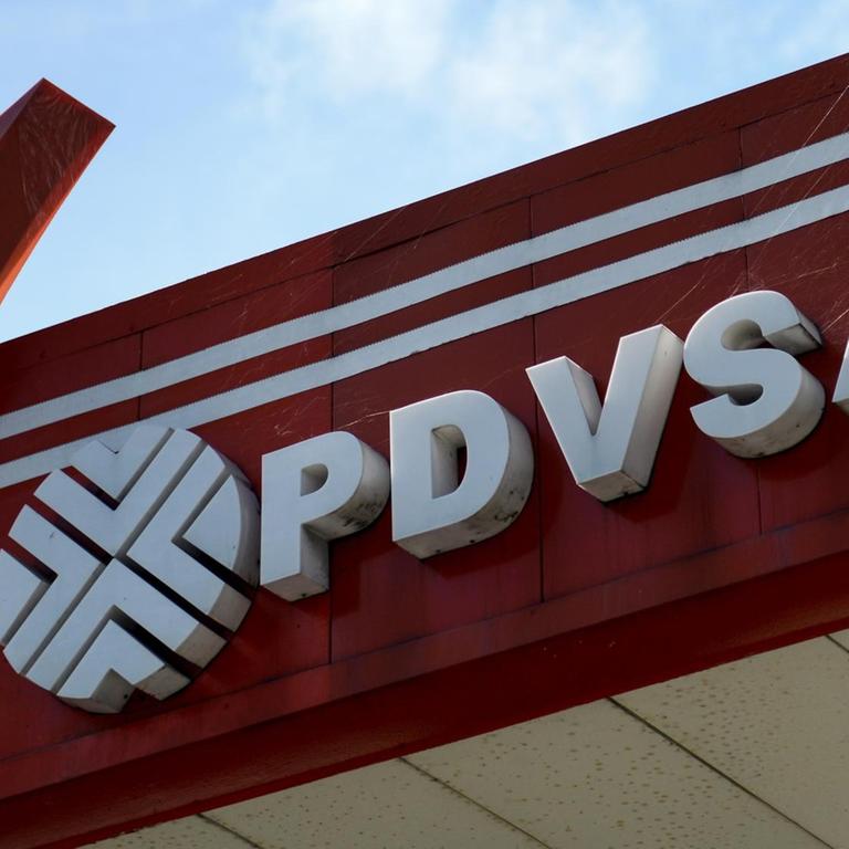 Das Logo des venezolanischen staatlichen Ölkonzerns PDVSA