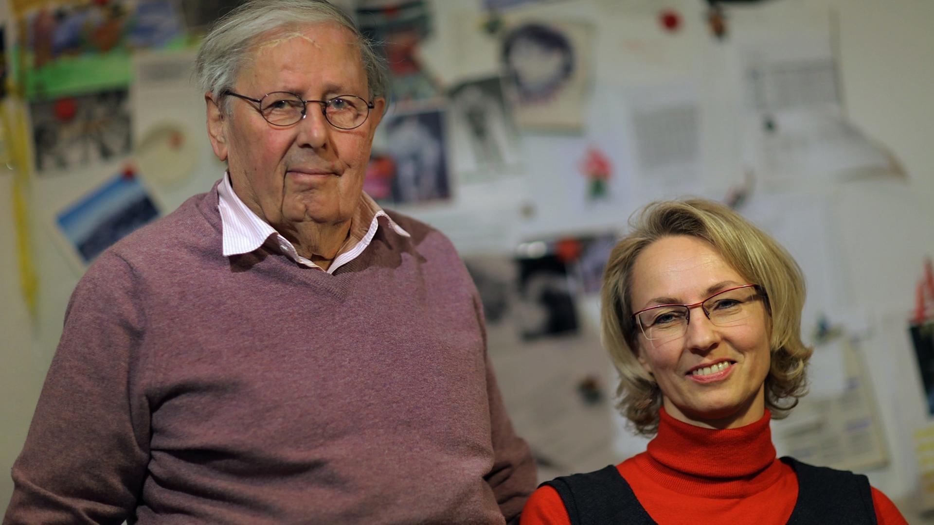 Klaus Wagenbach und Susanne Schüssler, Geschäftsführer des Wagenbach Verlags.