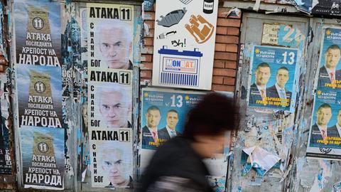 Wahlwerbung für die Parlamentswahl in Bulgarien 2014.
