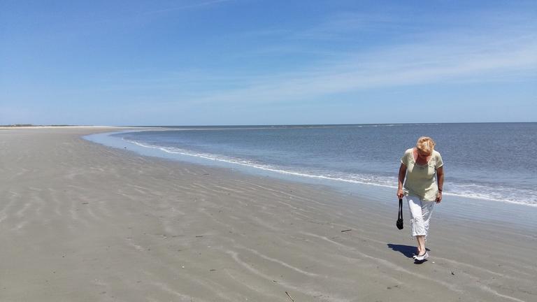 Der Strand von Little St. Simons Island im US-Staat Georgia. Der Strand von Little St. Simons Island im US-Staat Georgia.