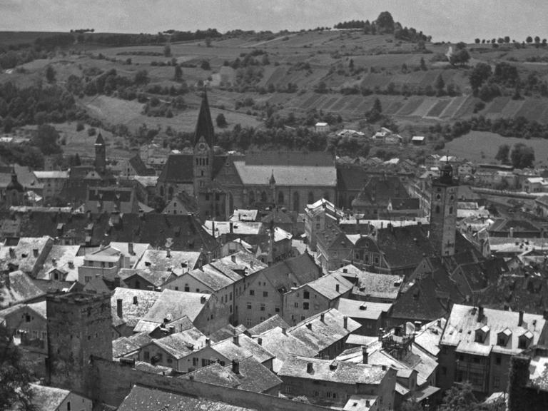 Blick auf die Stadt Eichstätt, Deutschland 1930er Jahre
